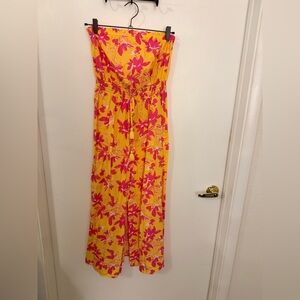 Jessica Simpson Pink and Yellow Floral Dress